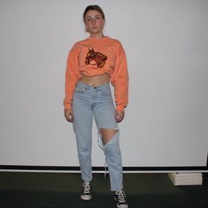 Tangerine Horse crewneck